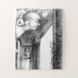 Sculpture of castle Pencil Art Jigsaw Puzzle