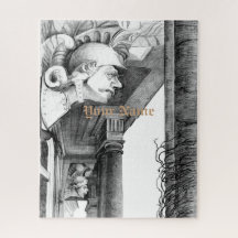 Sculpture of castle Pencil Art Puzzle