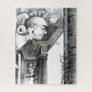 Sculpture of castle Pencil Art Puzzle Jigsaw Puzzle