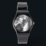 Sculpture of castle Pencil Art Watch<br><div class="desc"> Pencil Black White drawing.Original Graphite Pencil Drawing.Artist by Zolotareva. Based on the castle BurgScheidungen. </div>