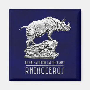 Sculpture "Rhinoceros". Orsay Museum. Paris. Magnet
