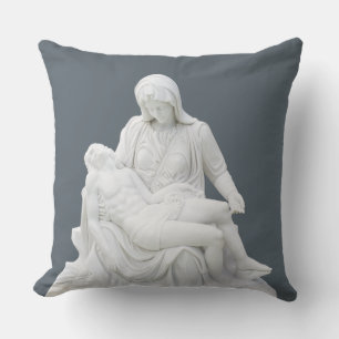 Sculptured Pieta Throw Pillow