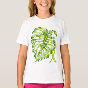 Sculptures feuillues sur T-shirt