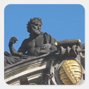 Sculptures on the Royal Art Academy, Dresden Square Sticker