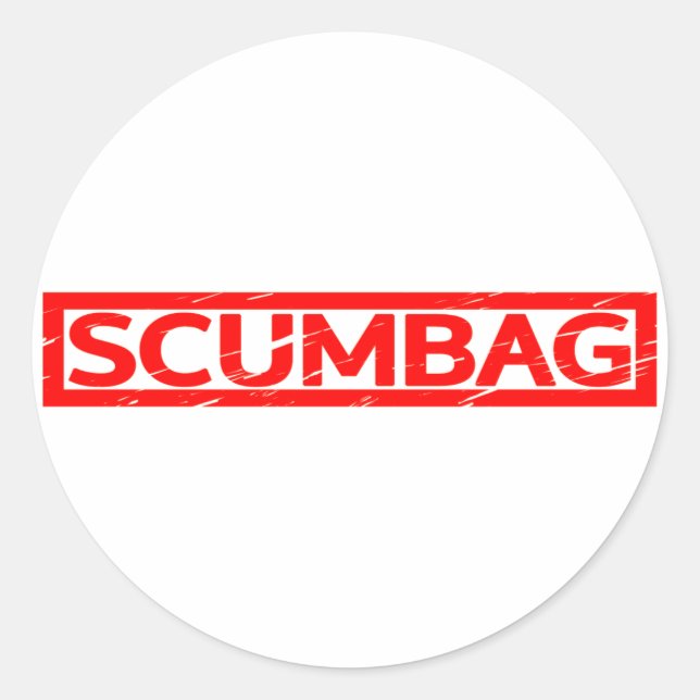 Scumbag Stamp Classic Round Sticker (Front)