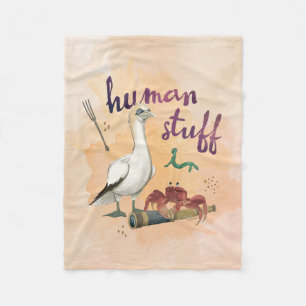Scuttle’s Human Stuff Fleece Blanket