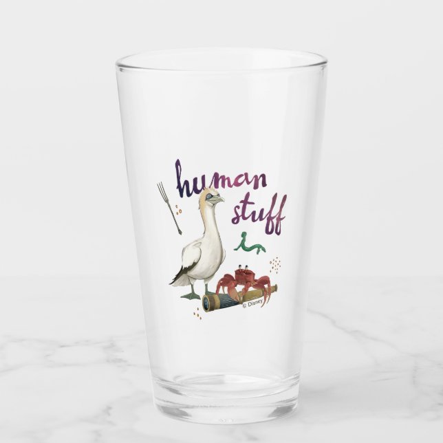 Scuttle’s Human Stuff Glass (Front)
