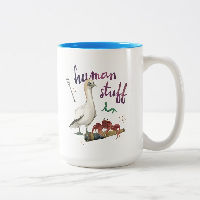 Scuttle’s Human Stuff Two-Tone Coffee Mug (Right)