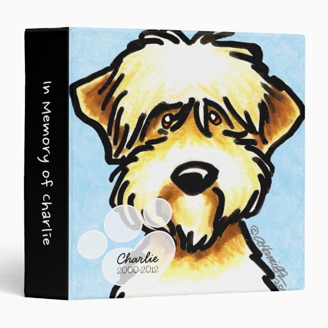SCWT Pet Name Blue Memory Album Binder (Front/Spine)