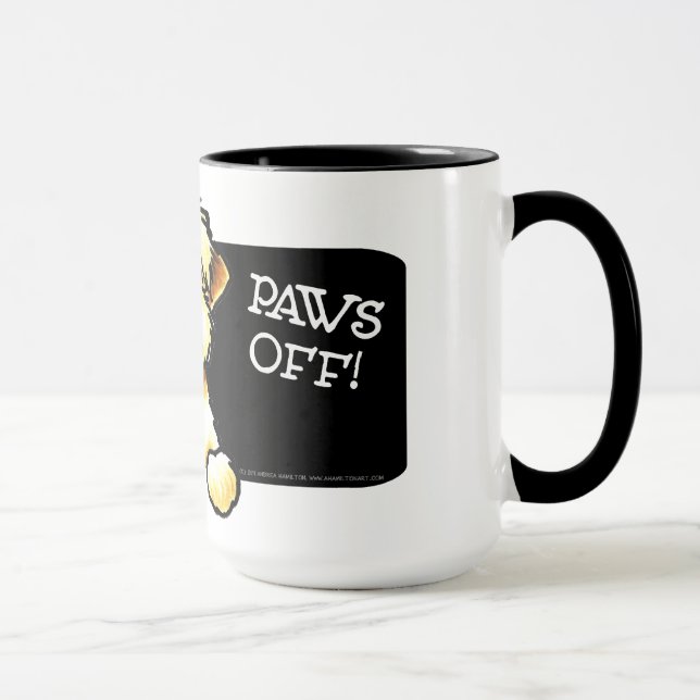 SCWT Protected By Wheaten Terrier Paws Off Mug (Right)