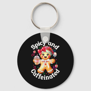 Scy And Caffeinated Coffee Cute Gingerbread Christ Keychain
