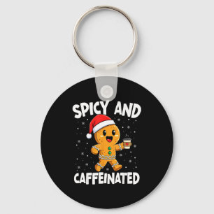 Scy And Caffeinated Coffee Women Gingerbread Chris Keychain