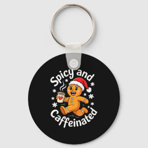 Scy And Caffeinated Shirt Men Women Gingerbread Ch Keychain