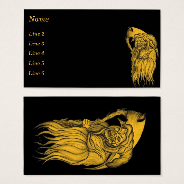 Scythe man - La Mort, Faucheuse Grim (Devant & derrière)