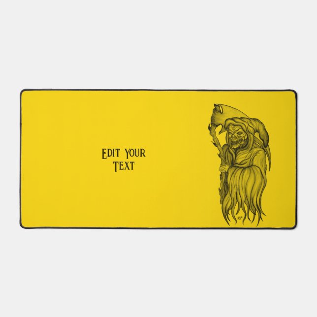 Scythe man - The Death , Grim reaper Desk Mat (Front)