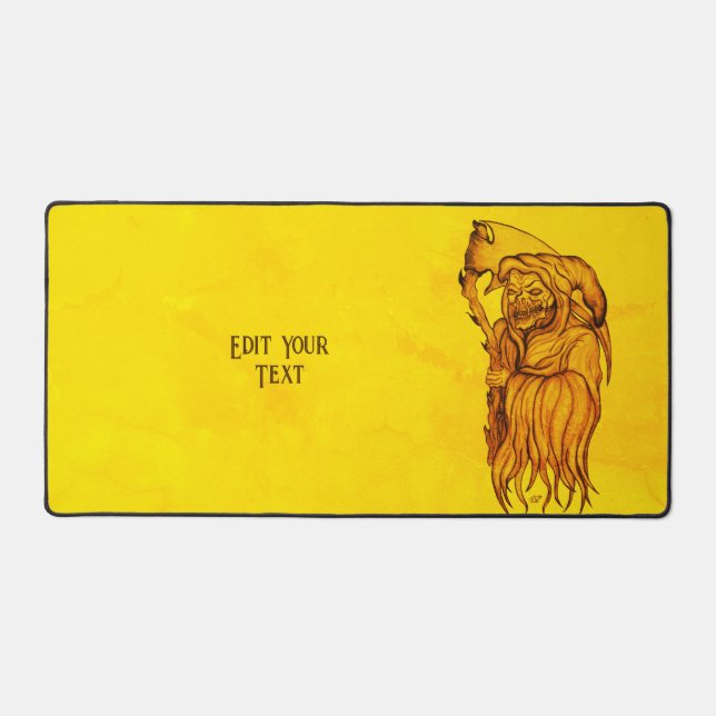 Scythe man - The Death , Grim reaper Desk Mat (Front)