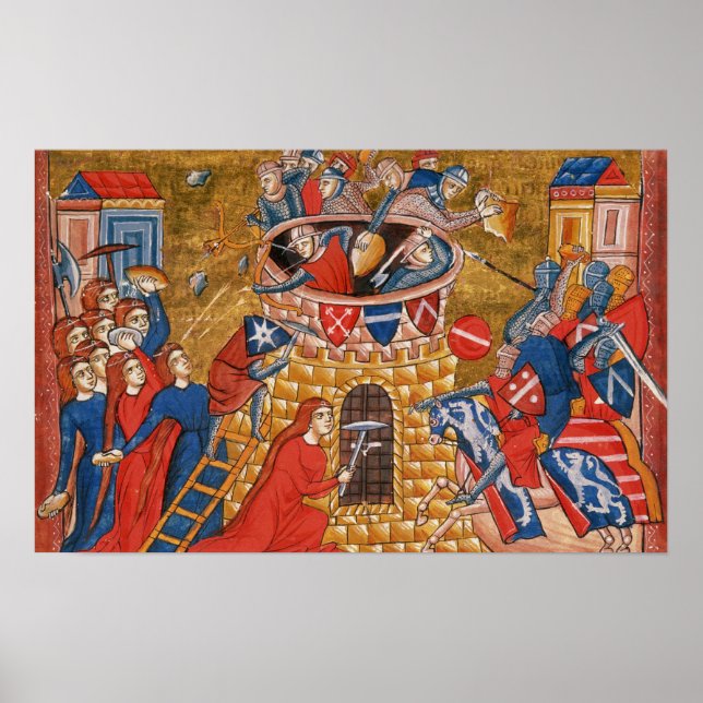 Scythian women besieging their enemies poster (Front)