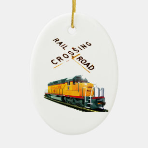 SD-40 Crossing Ceramic Ornament