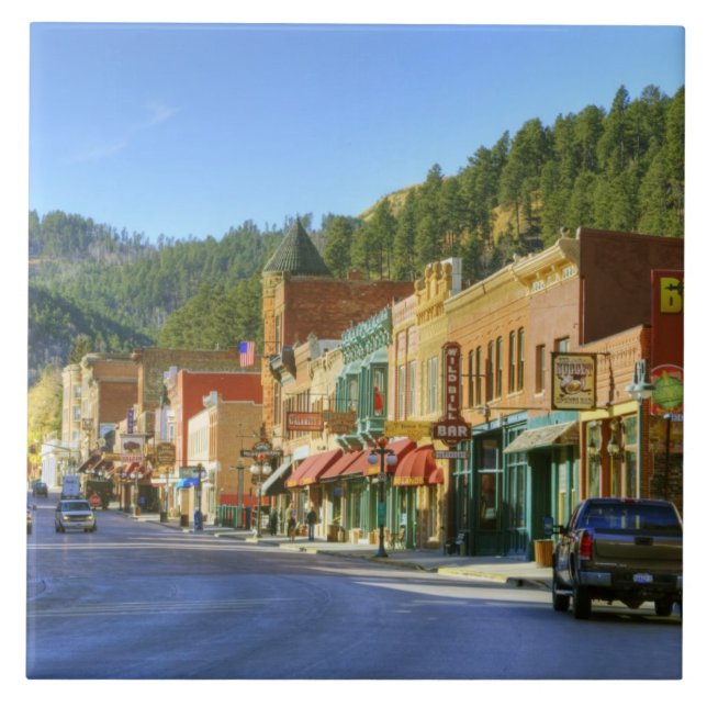 SD, Deadwood, Historic Gold Mining town Tile (Front)