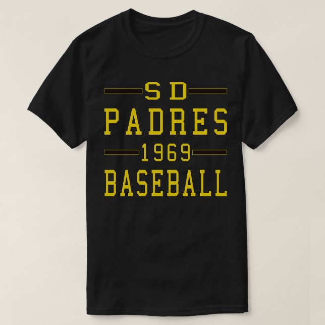 SD Padres Baseball 1969 Classic TShirt (Design devant)