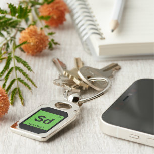 Sd - San Diego California Chemistry Symbol Keychain