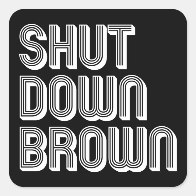 SDB Square Square Sticker (Front)