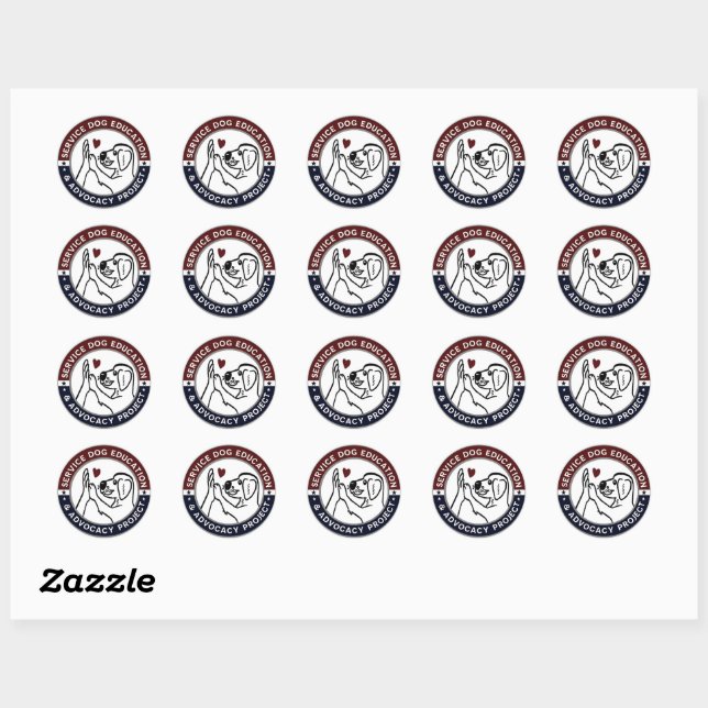 SDEAP CLASSIC ROUND STICKER (Sheet)