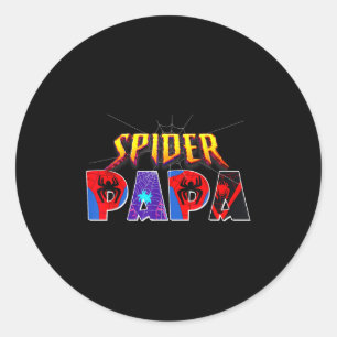 Sder Papa Shirt Birthday Fathers Day Halloween Cos Classic Round Sticker