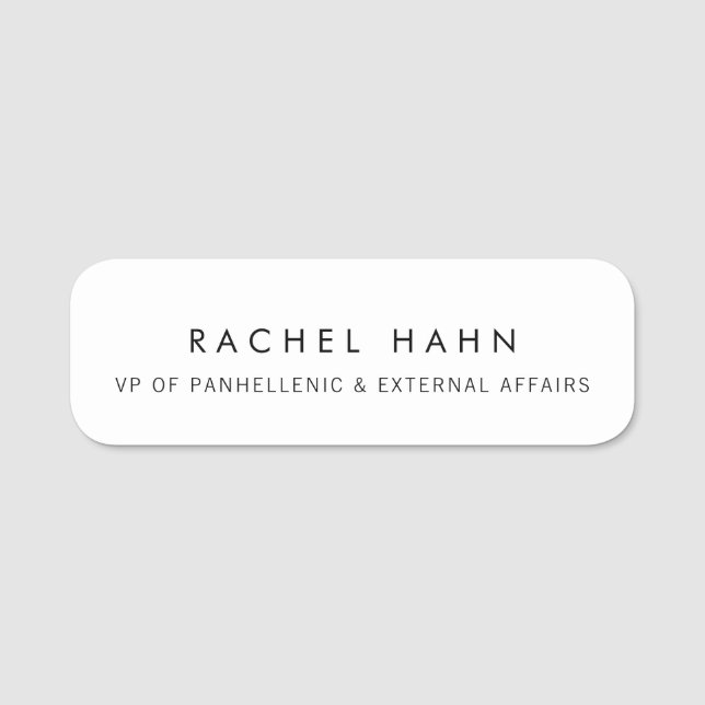 SDT Tulane Name Tag (Front)