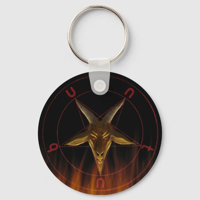 SE-Baphomet Keychain (Front)