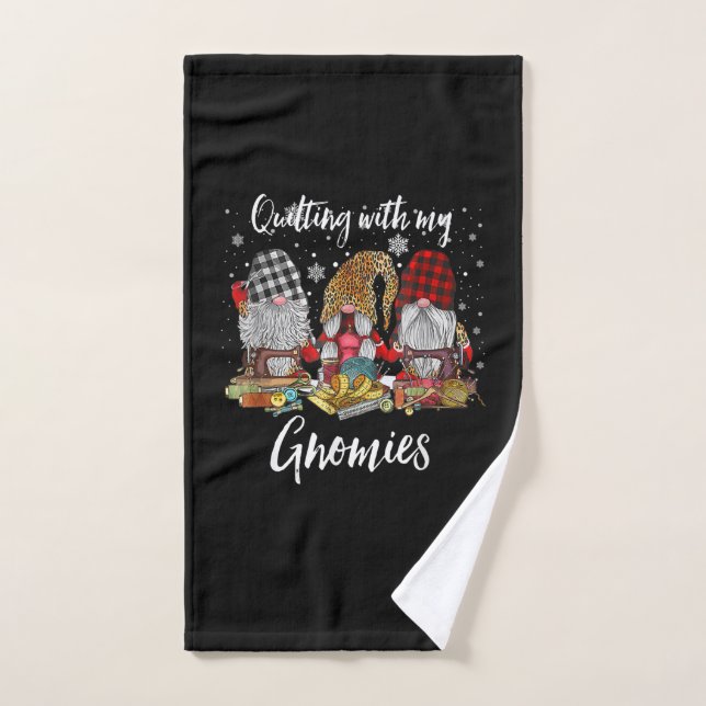 Se Cacher Avec Mes Gnomies Fêtes De Noël (Serviette à main)