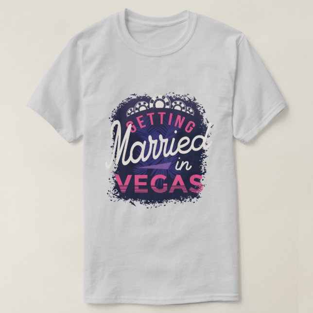 Se marier à Vegas T-shirt (Design devant)