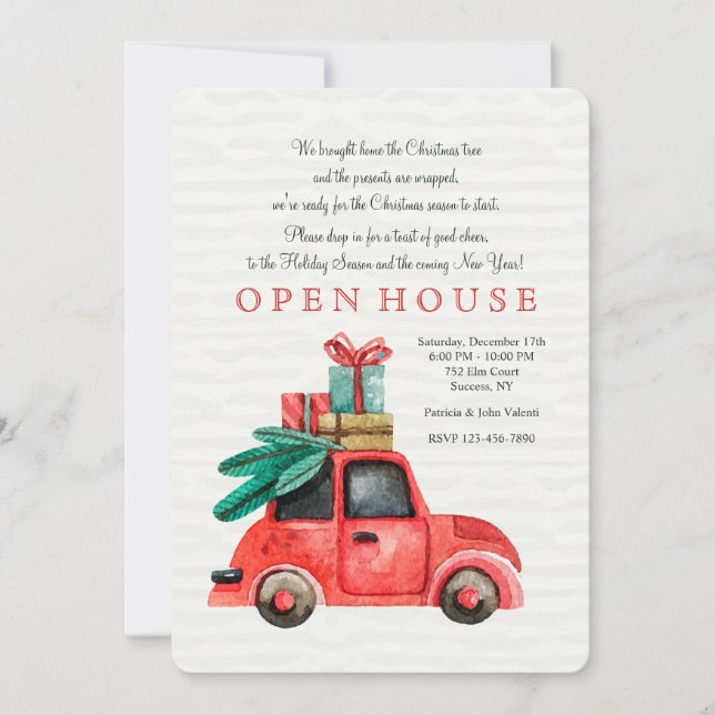 Se préparer Invitation de Noël (Devant)