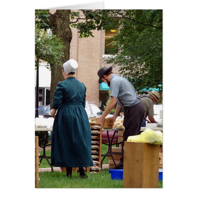 Se préparer pour le marché des fermiers (Devant)