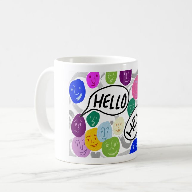 Se relier au-dessus de la tasse de café (Devant gauche)