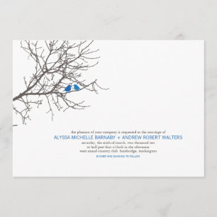Se reposer dans un faire-part de mariage d'arbre