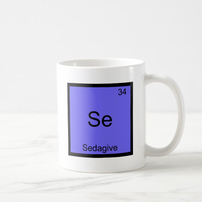 Se - Sedagive Funny Chemistry Element Symbol Tee Coffee Mug (Right)