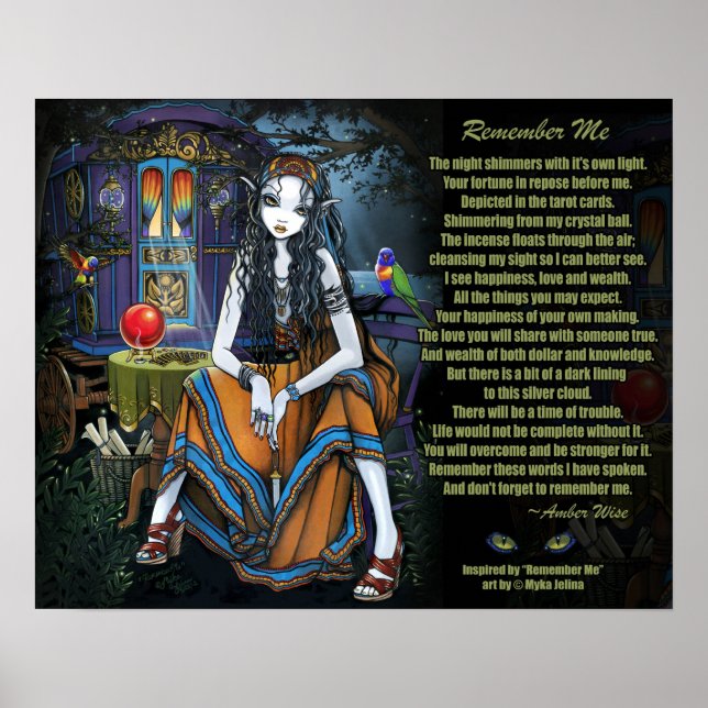 Se souvenir de moi Gypsy Fortune Teller Poster (Devant)