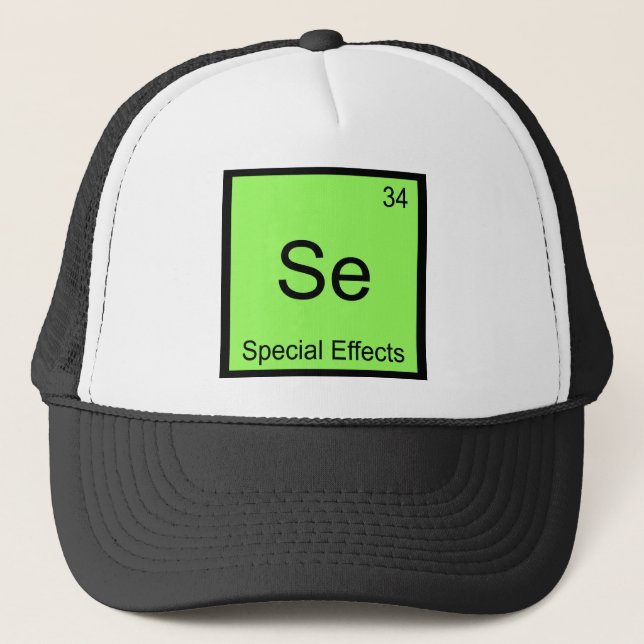 Se - Special Effects Funny Chemistry Element Tee Trucker Hat (Front)