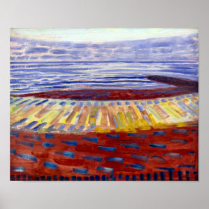 Sea After Sunset   Piet Mondrian   Poster