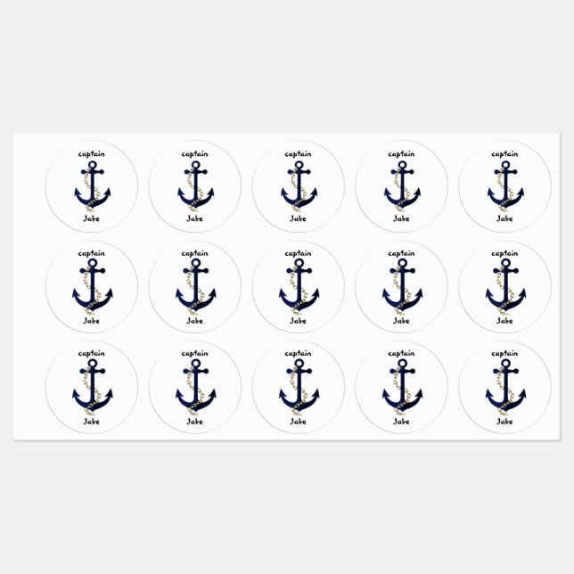 Sea anchor, chain, personalized (Sheet)