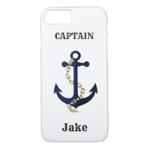 Sea anchor, chain, personalized Case-Mate iPhone case