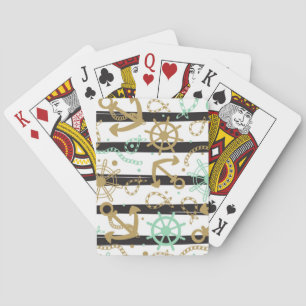 Sea Anchor Pattern Playing Cards