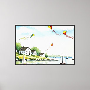 Sea and beach canvas print