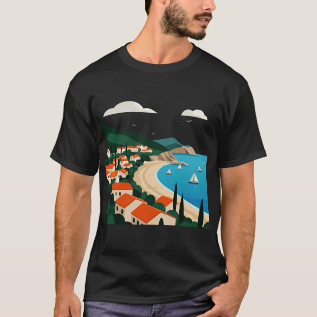 Sea and beach girl T-Shirt (Front)