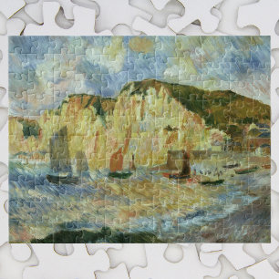 Sea and Cliffs by Pierre Renoir, Vintage Fine Art Jigsaw Puzzle