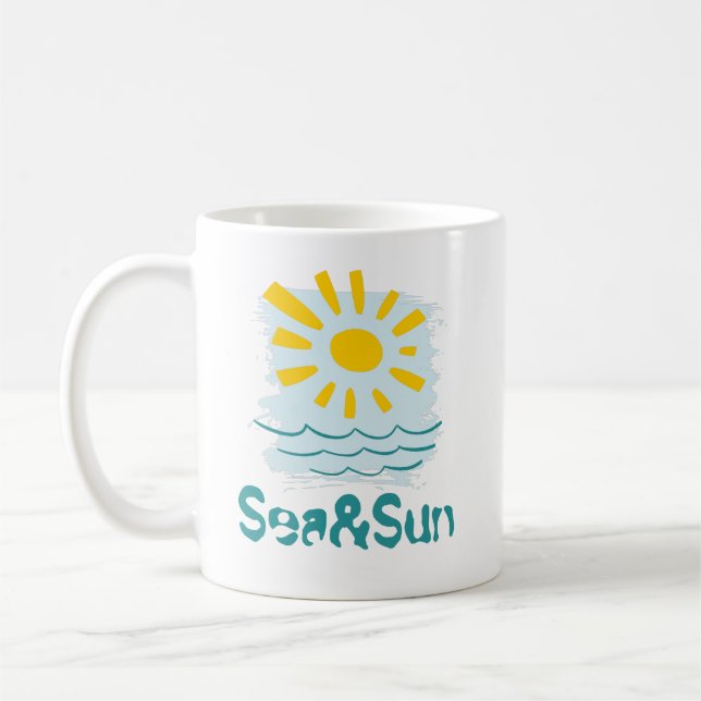 Sea And Sun Mug (Left)
