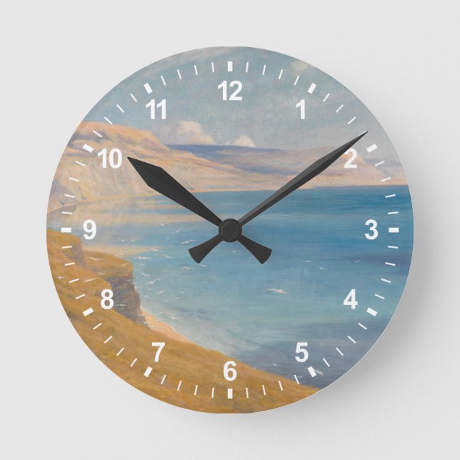 Sea and Sunshine Round Clock (Front)