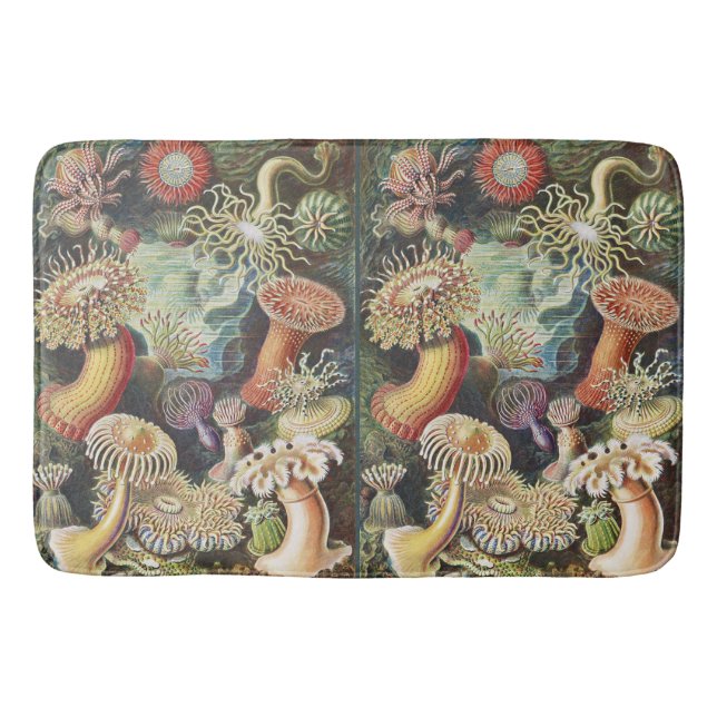 Sea Anemone Scientific Nature Ocean Bath Mat (Front)