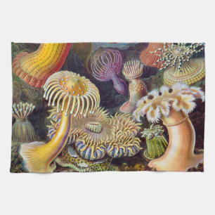 Sea Anemone Scientific Nature Ocean Kitchen Towel